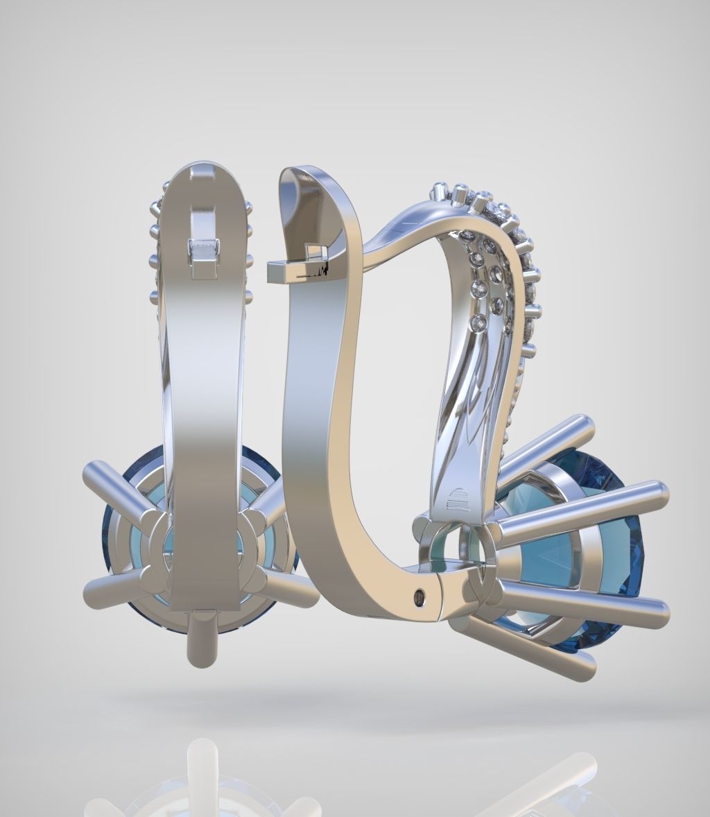 Earring model 0314 3D printable model10 3D print model_10