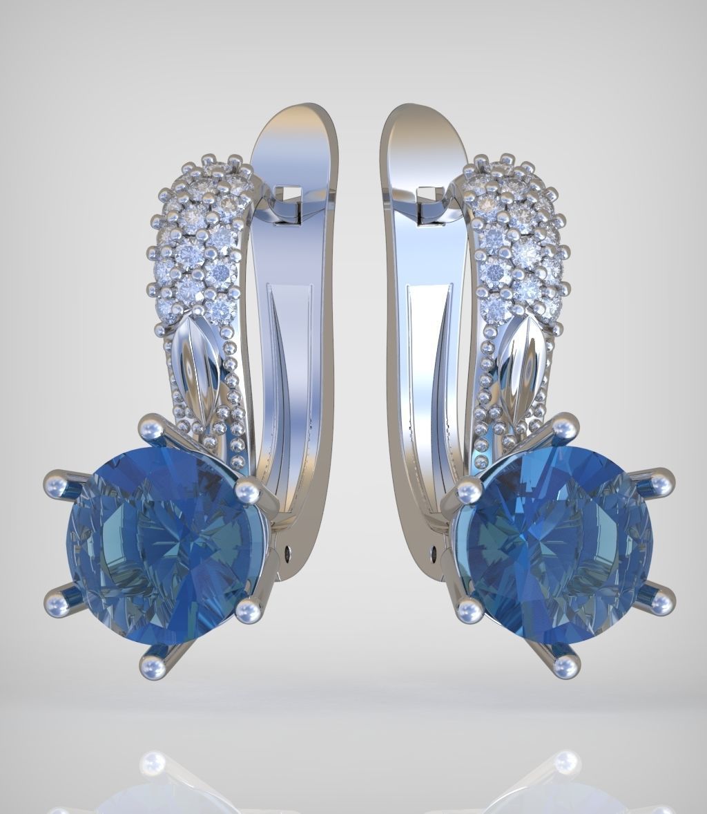 Earring model 0314 3D printable model10 3D print model_1
