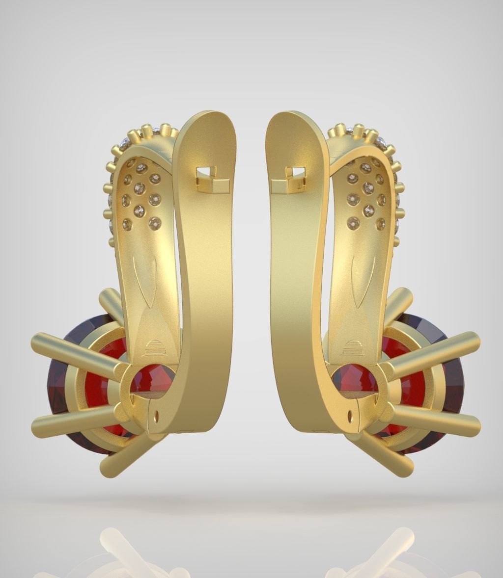 Earring model 0314 3D printable model10 3D print model_8