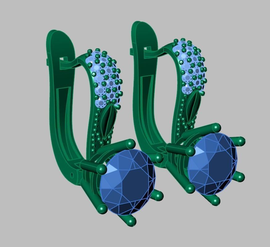 Earring model 0314 3D printable model10 3D print model_13