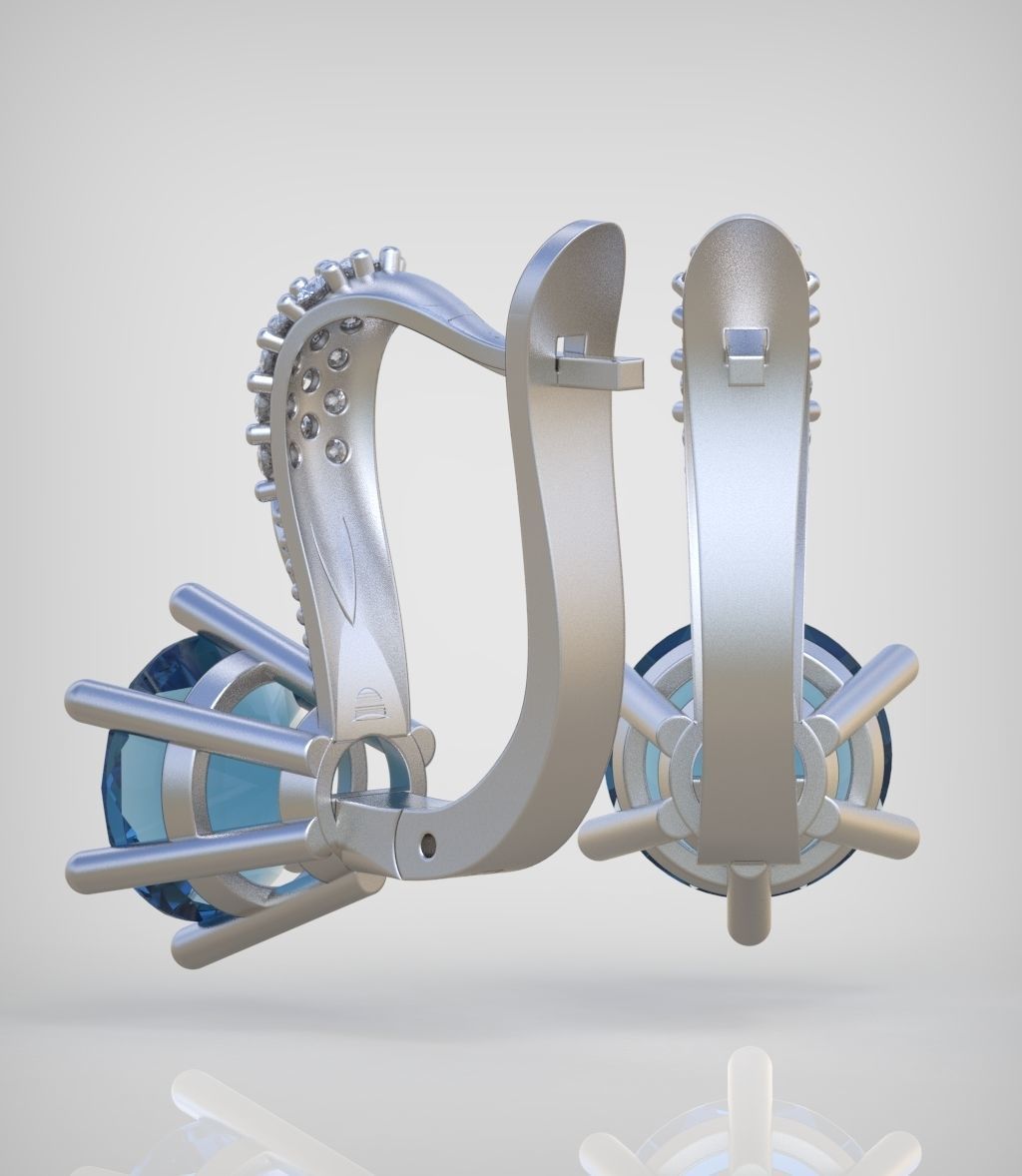 Earring model 0314 3D printable model10 3D print model_6