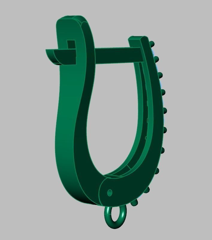 Earring model 0315 3D printable model 3D print model_13