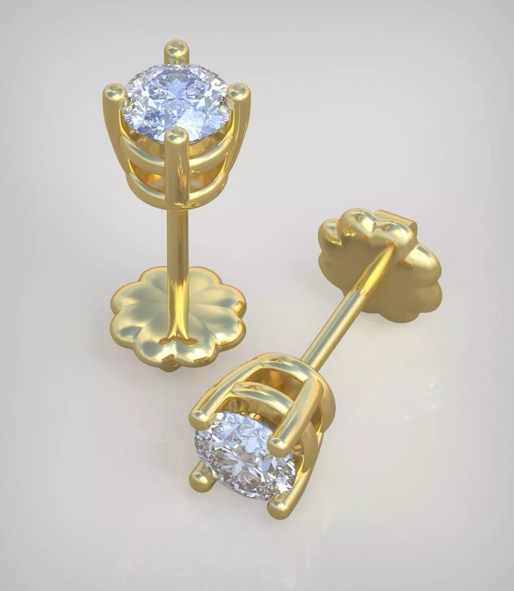 Earring model 0317 3D printable model Free 3D print model