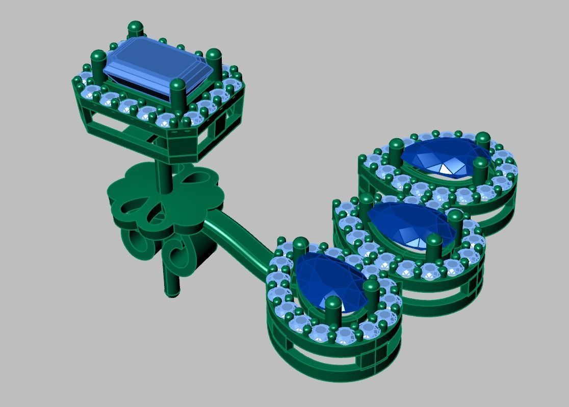 Earring model 0318 3D printable model15 3D print model_13