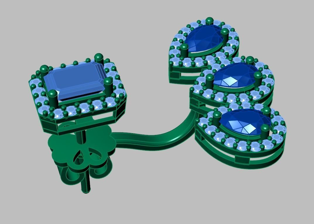 Earring model 0318 3D printable model15 3D print model_15