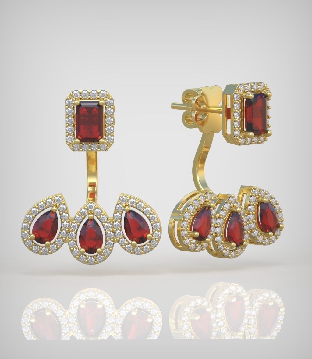 Earring model 0318 3D printable model15 3D print model_1