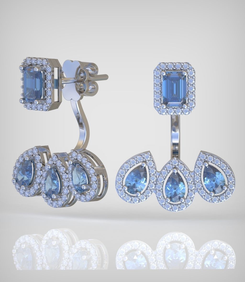 Earring model 0318 3D printable model15 3D print model_3