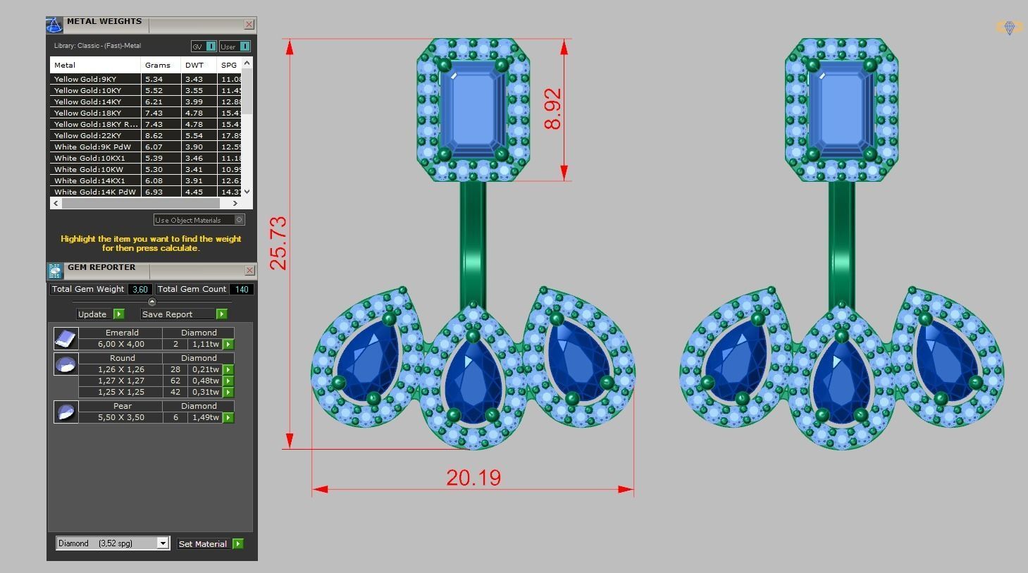 Earring model 0318 3D printable model15 3D print model_17