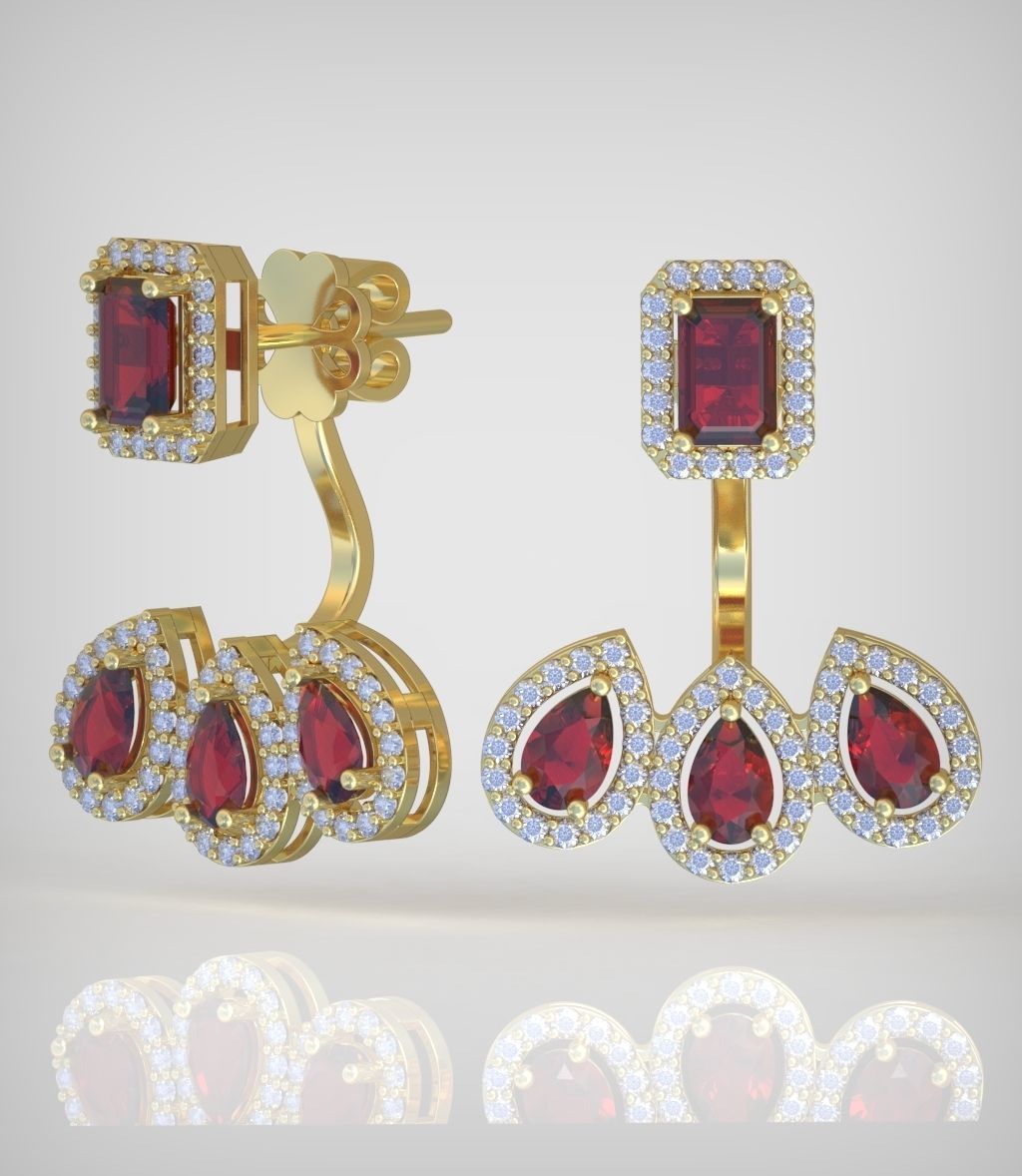 Earring model 0318 3D printable model15 3D print model_2