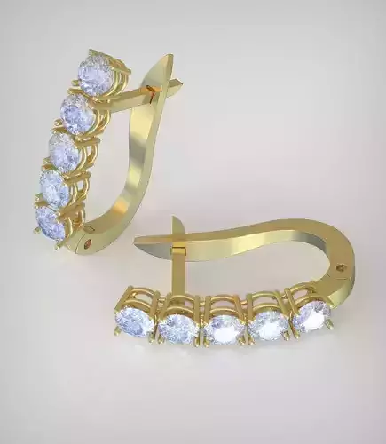 Earring model 0319 3D printable model13