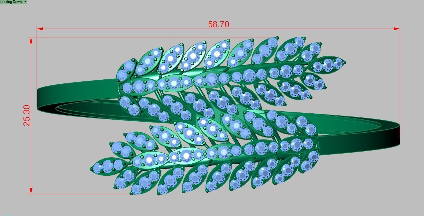 Bracelet model 3D printable model 0042-10 3D print model_11
