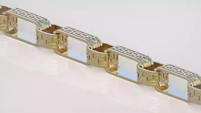 Bracelet model 3D printable model 0043-15 3D print model