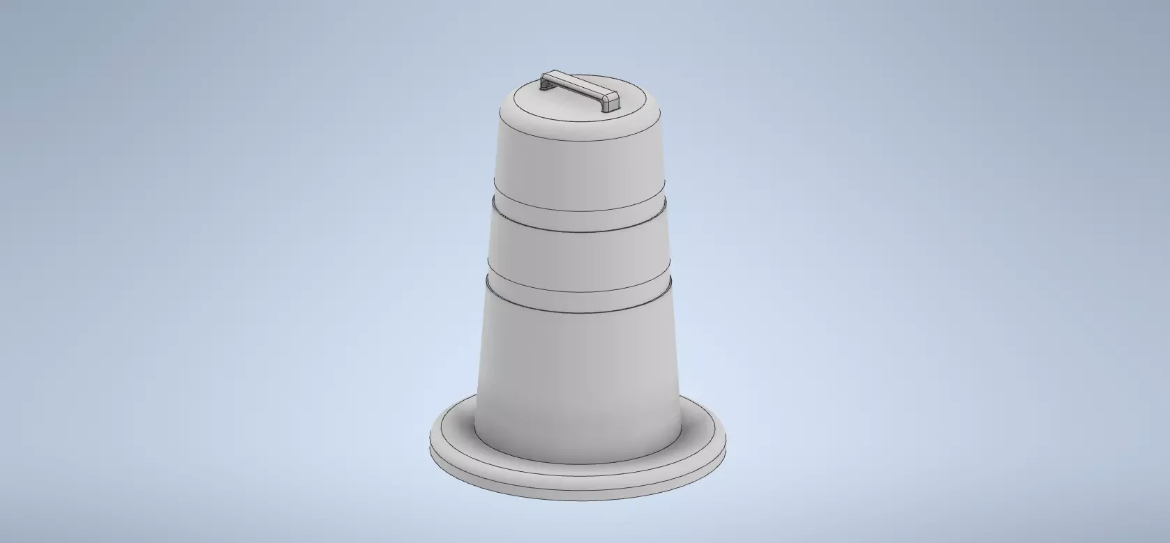 Highway Barrel 1-64 Scale 3D print model