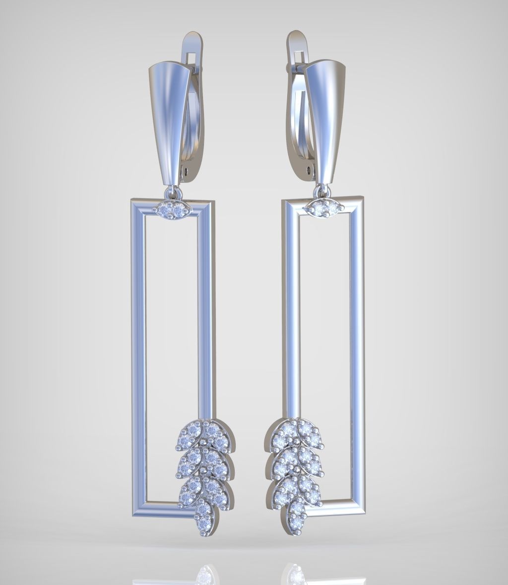 Earring model 0370 3D printable model10 3D print model_2