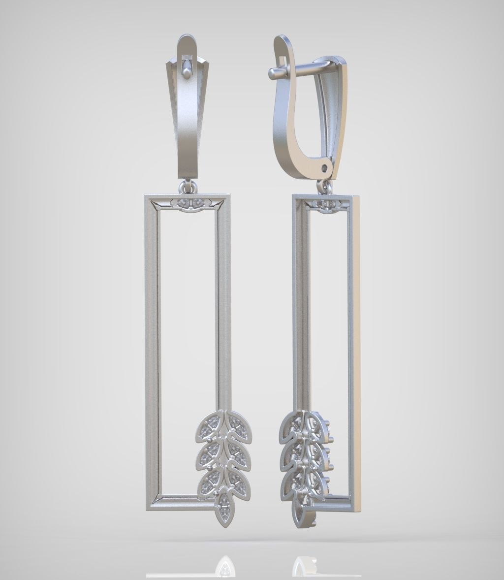 Earring model 0370 3D printable model10 3D print model_10