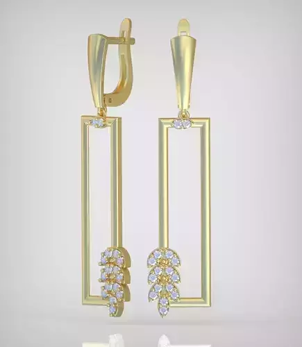 Earring model 0370 3D printable model10