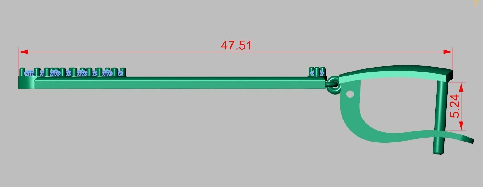 Earring model 0370 3D printable model10 3D print model_13