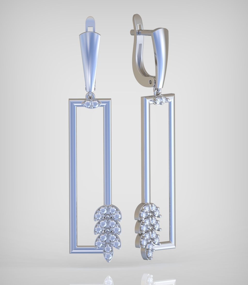 Earring model 0370 3D printable model10 3D print model_5