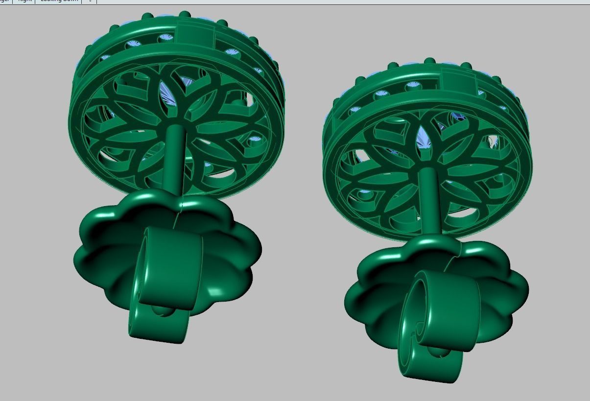 Earring model 0371 3D printable model15 3D print model_14