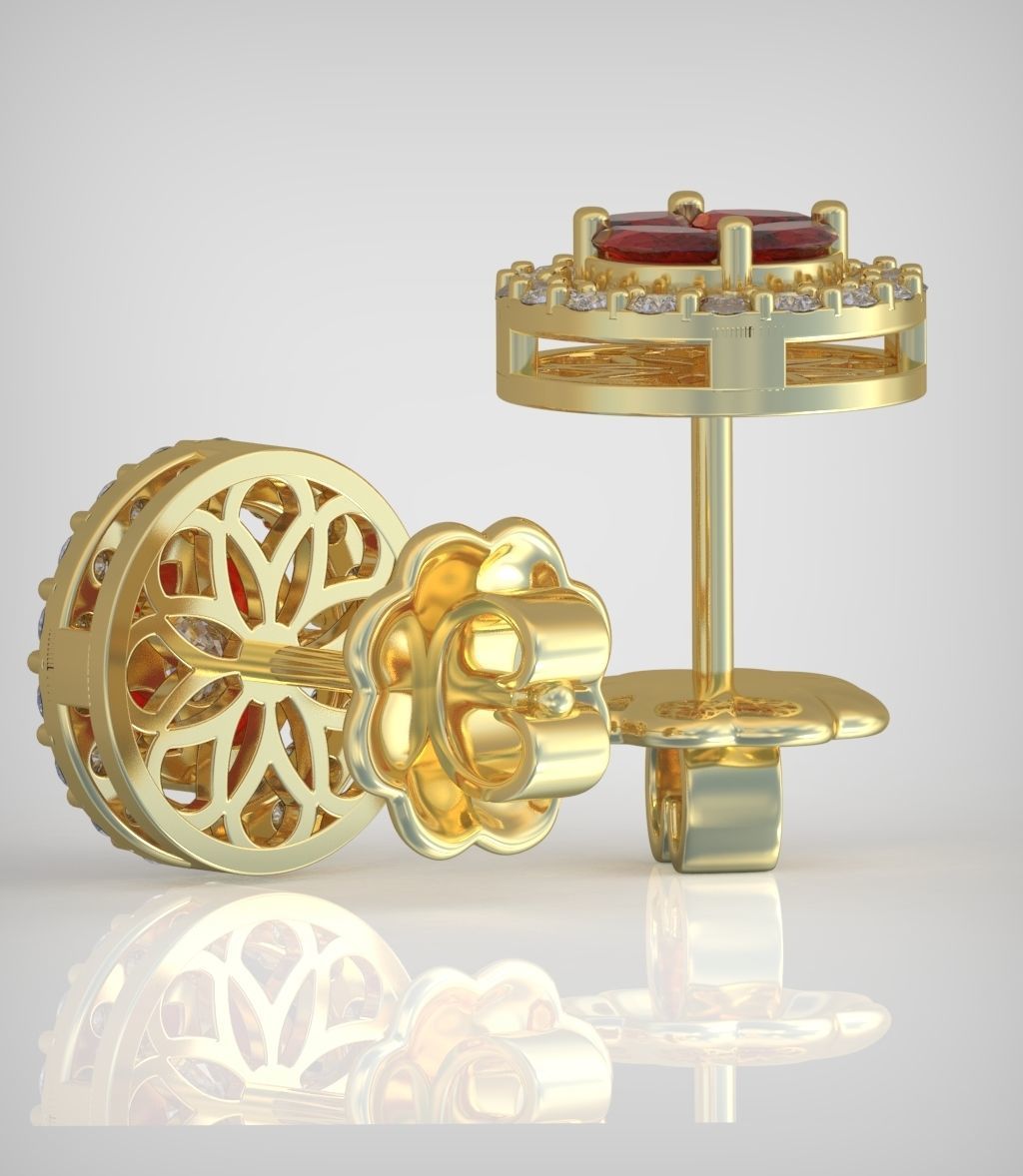 Earring model 0371 3D printable model15 3D print model_7