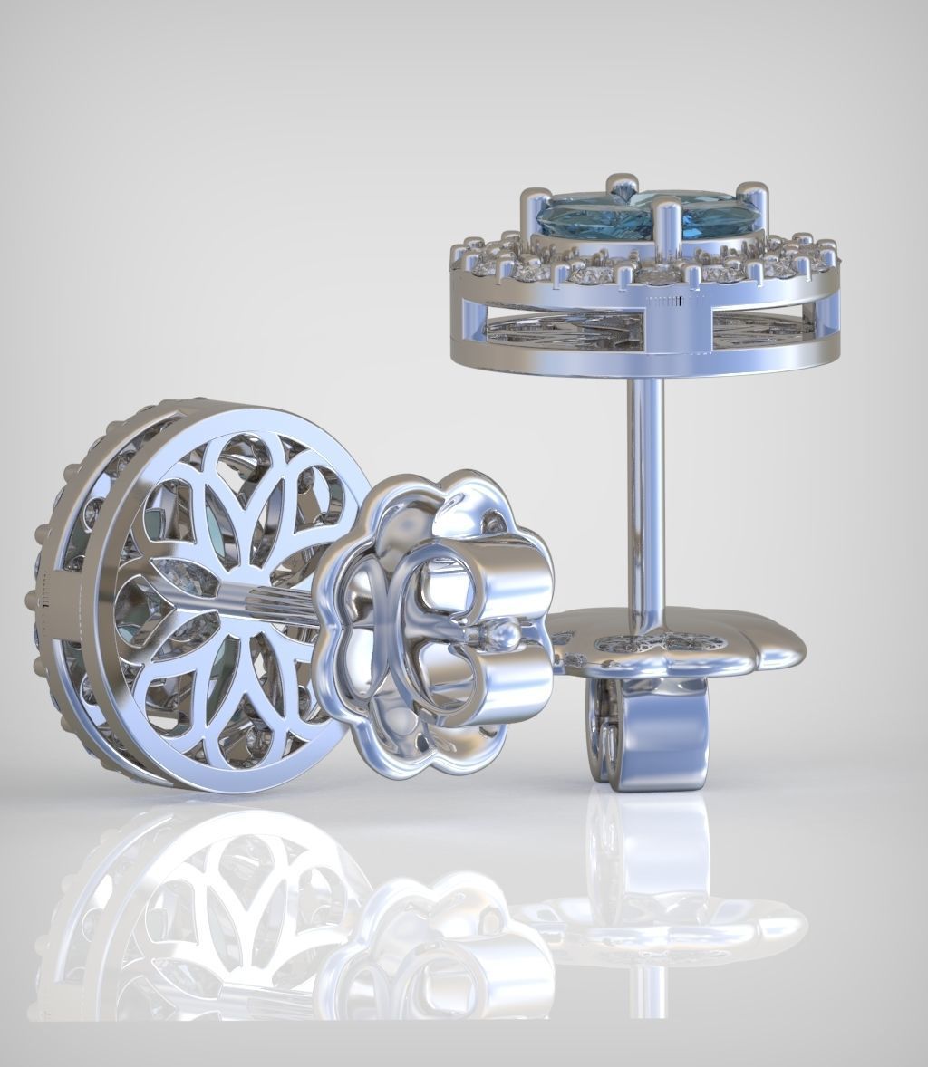 Earring model 0371 3D printable model15 3D print model_6
