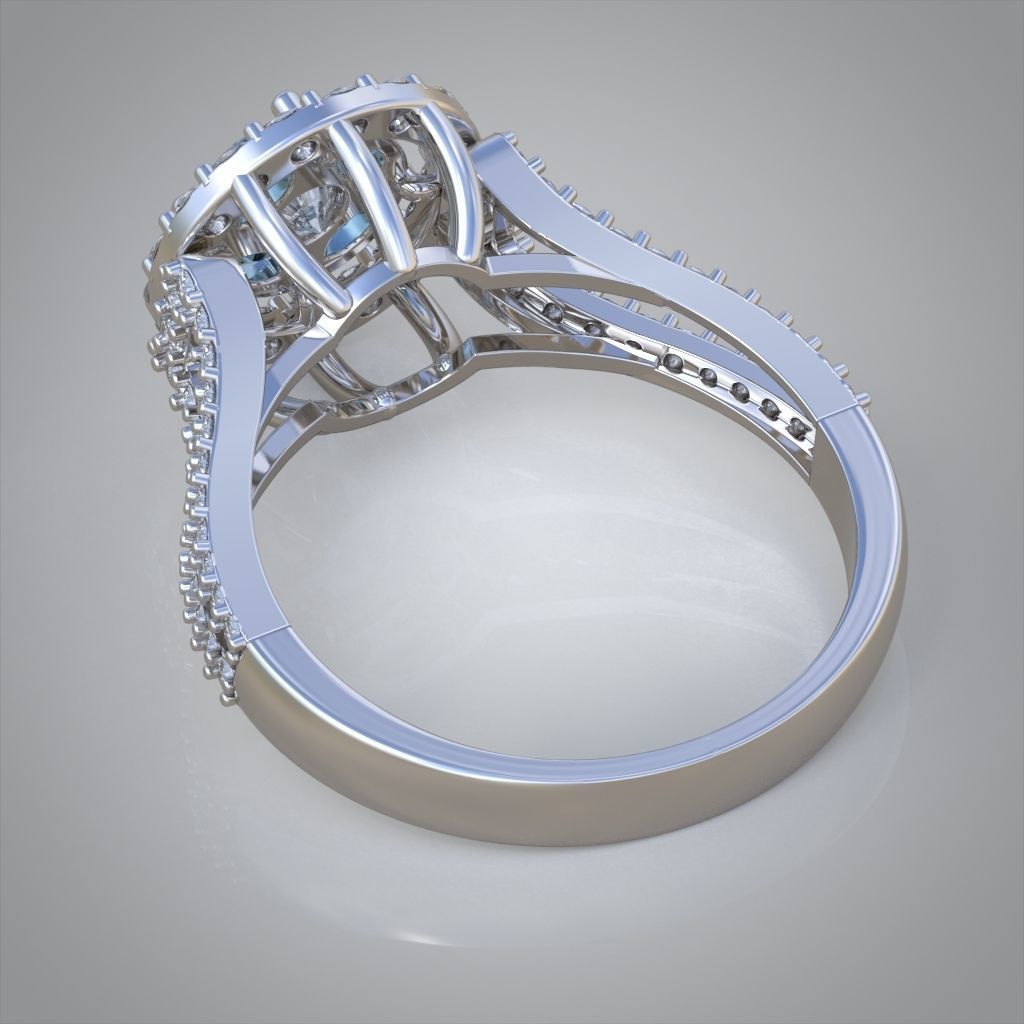 Diamond ring 0609 3D printable model10 3D print model_10