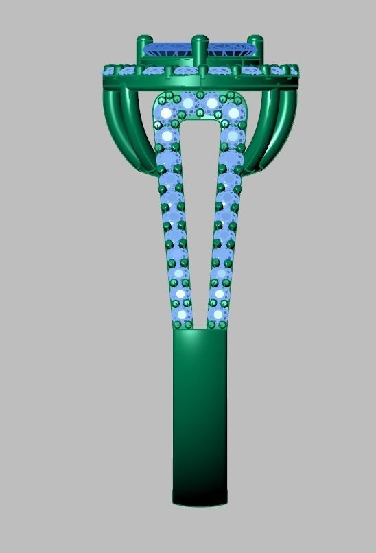 Diamond ring 0609 3D printable model10 3D print model_13