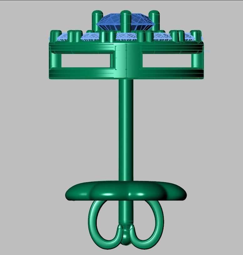 Earring model 0372 3D printable model 3D print model_13