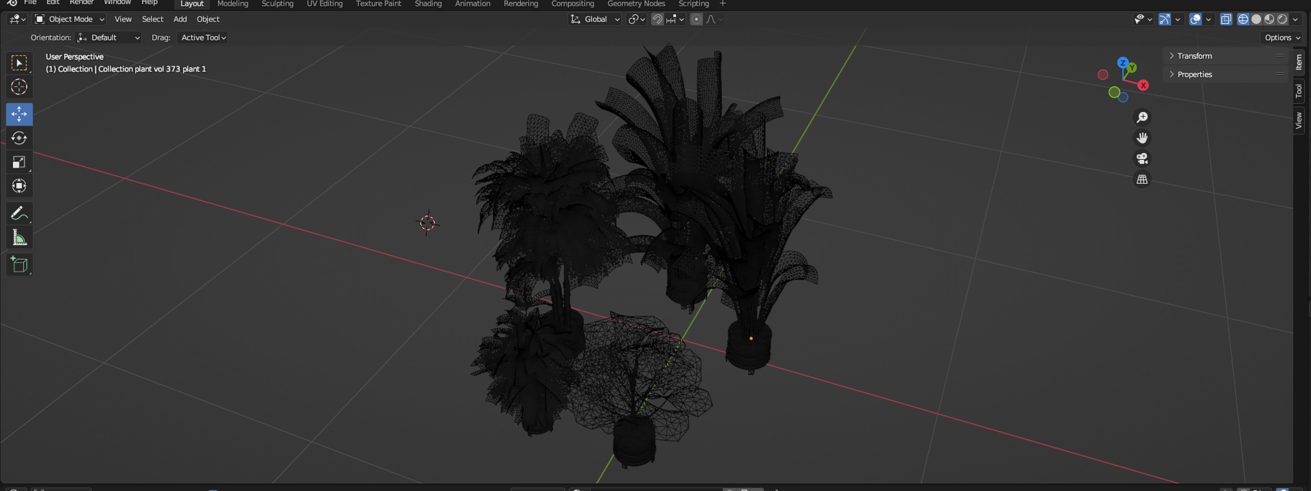 Collection plant vol 373 - blender model  3D model_7