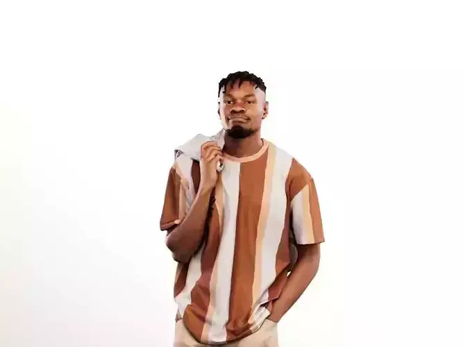 Blake 12249 - Casual Black Man Standing