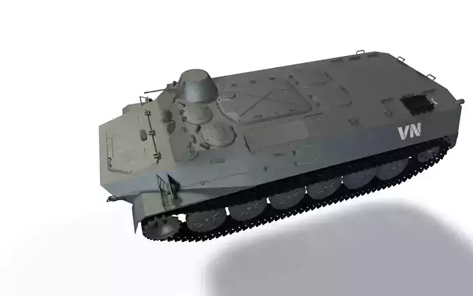 Tank MTLB Low-poly 3D model