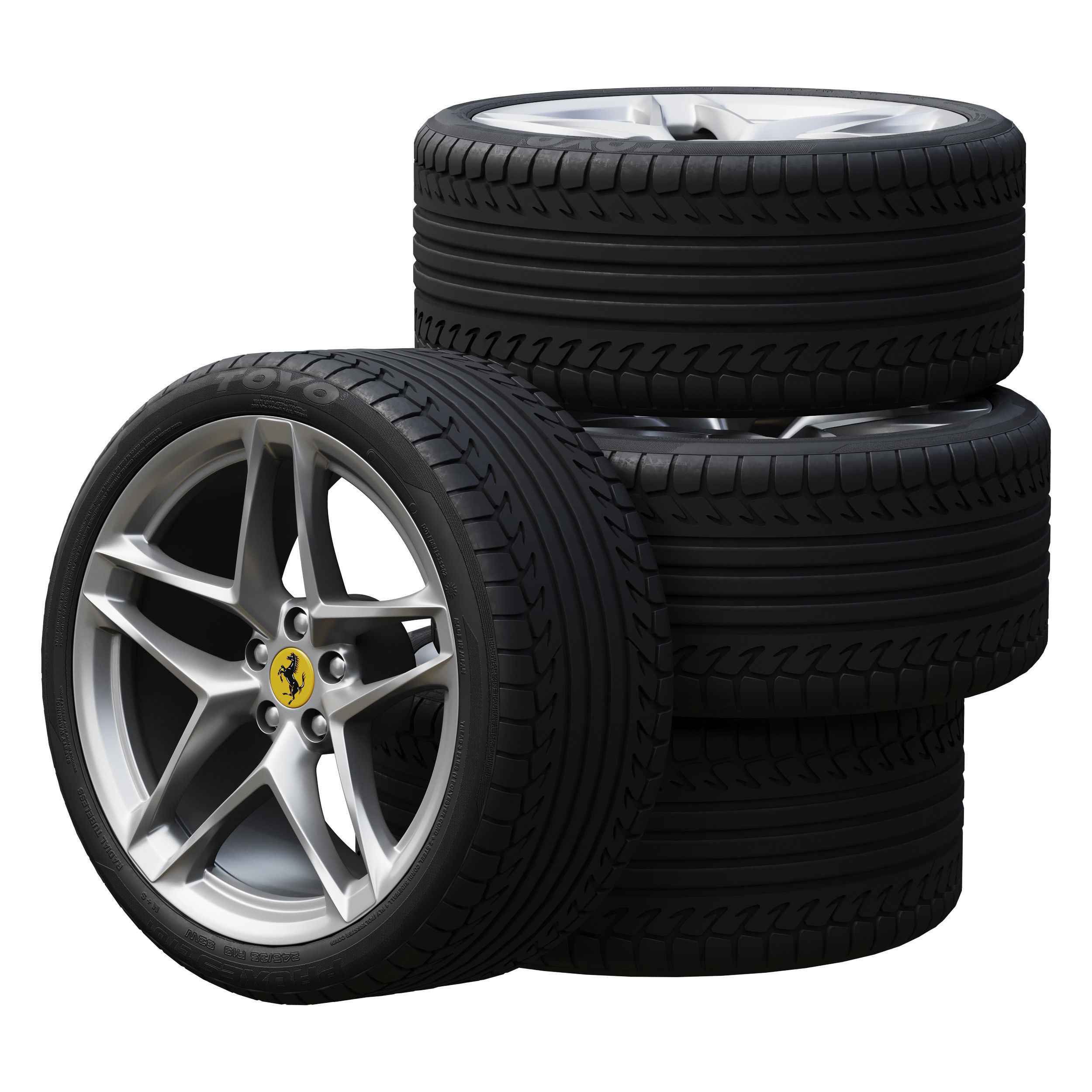 Ferrari wheels 3D model_1