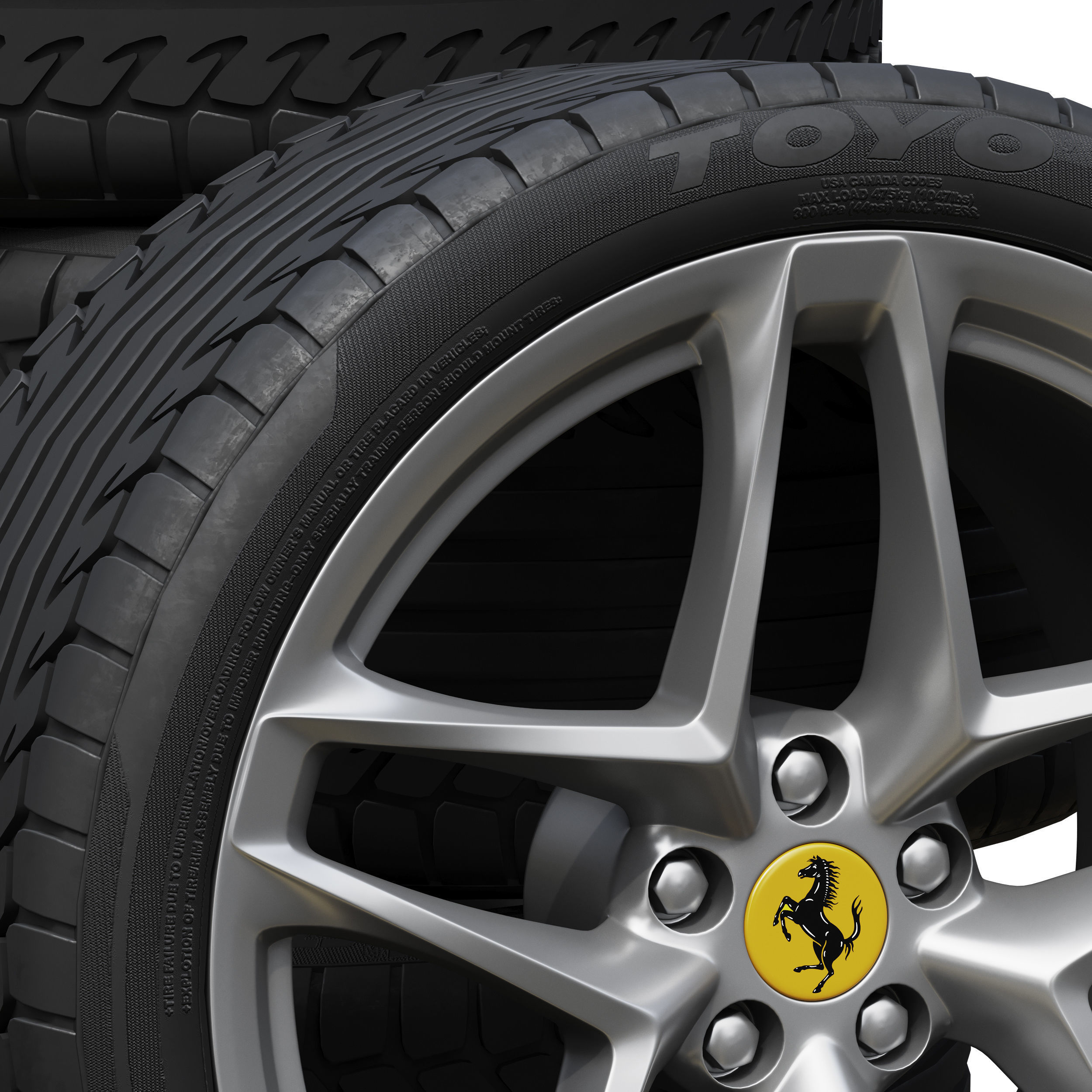 Ferrari wheels 3D model_3