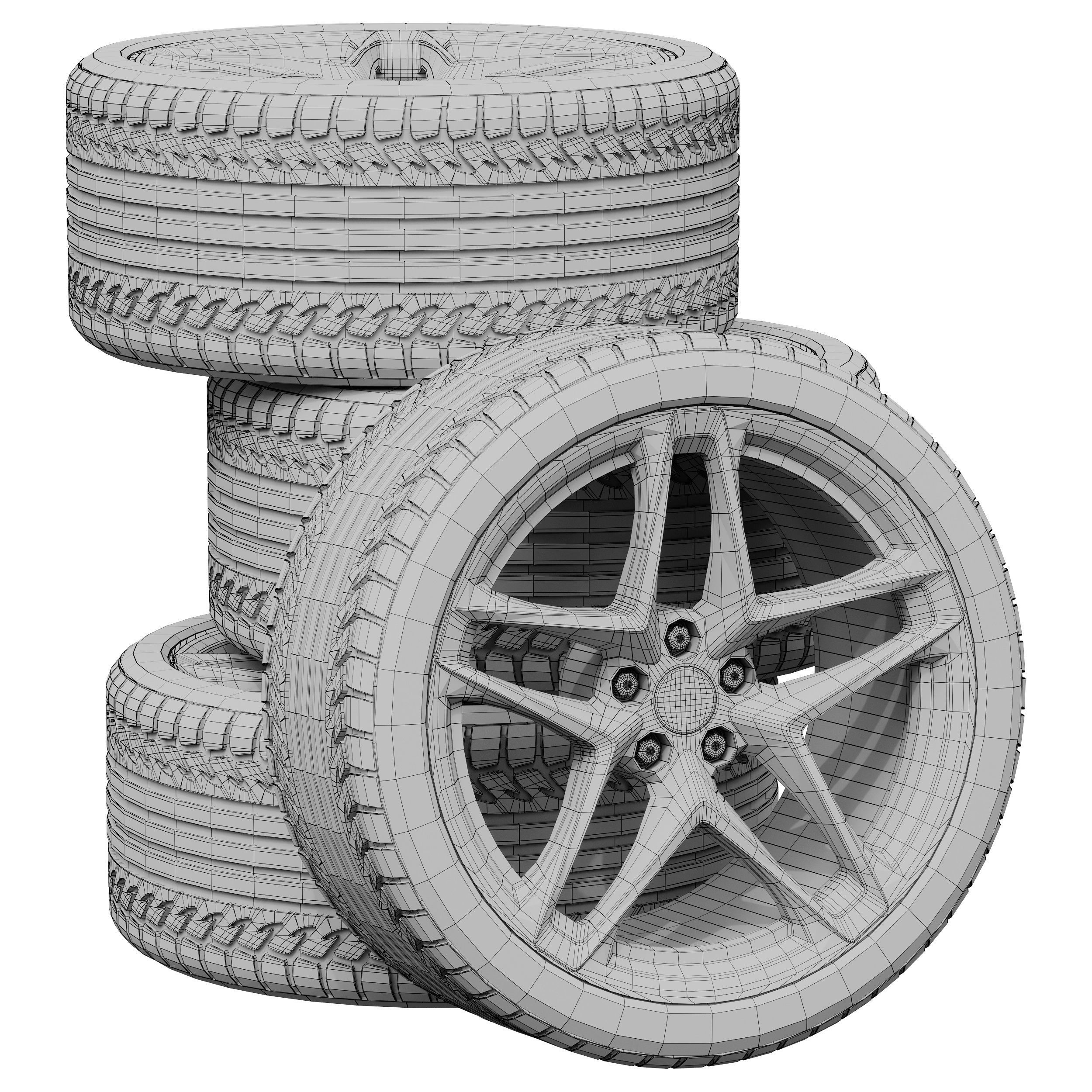 Ferrari wheels 3D model_4