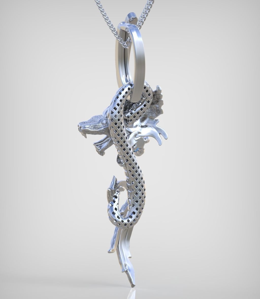 Dragon Pendant model 3D 0269-2 printable model14 3D print model_12