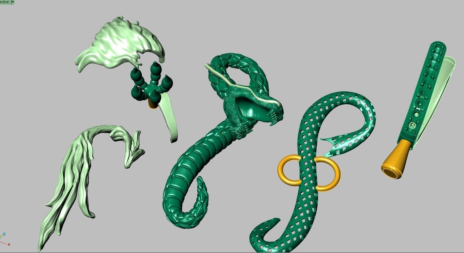 Dragon Pendant model 3D 0269-2 printable model14 3D print model_13