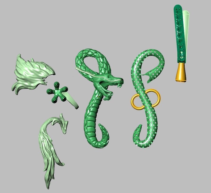 Dragon Pendant model 3D 0269-2 printable model14 3D print model_20