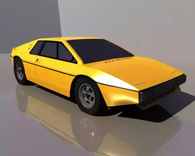 Lotus Espirit S1 1976 Low-poly 3D model