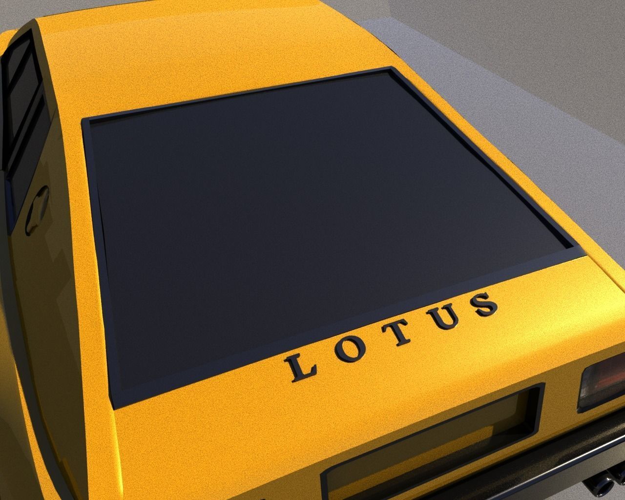 Lotus Espirit S1 1976 Low-poly 3D model_5