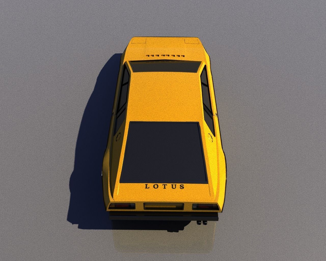 Lotus Espirit S1 1976 Low-poly 3D model_2
