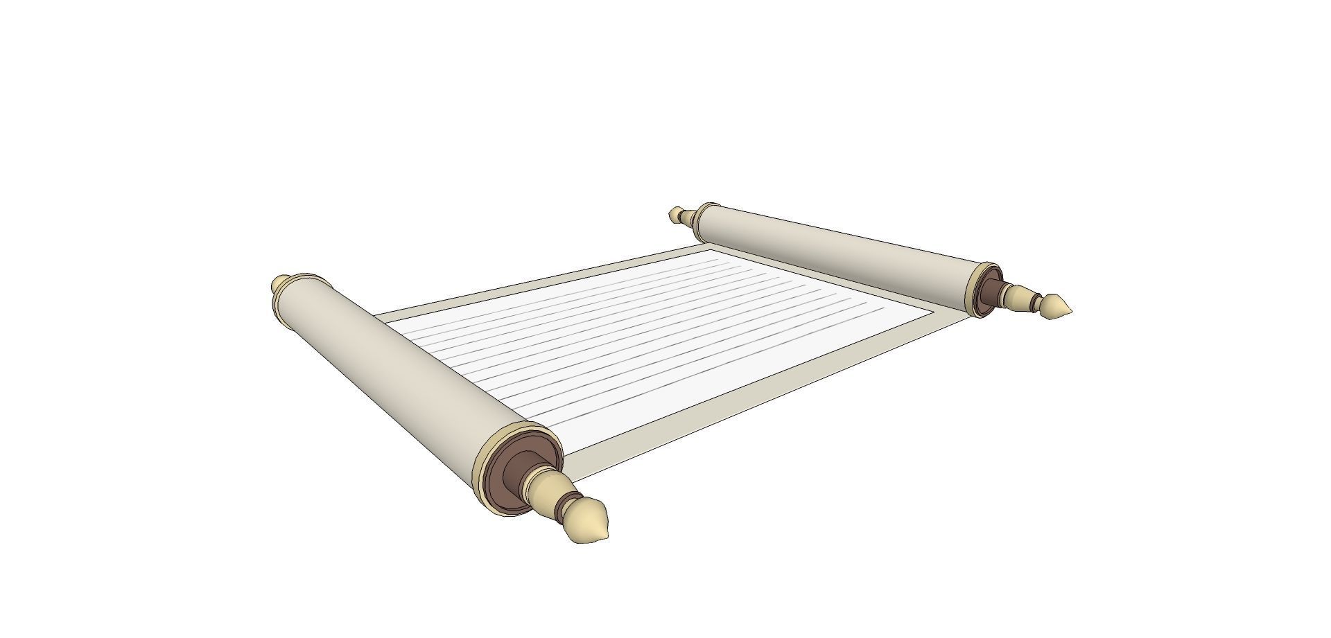 parchment order form 3D model CGTrader