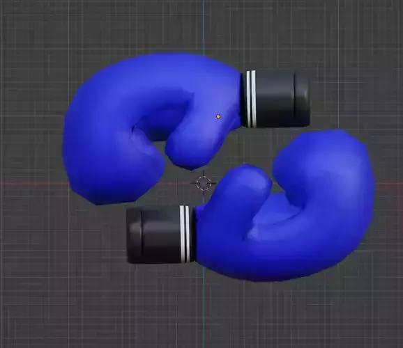 Boxing Gloves Low Poly  Low-poly 3D model