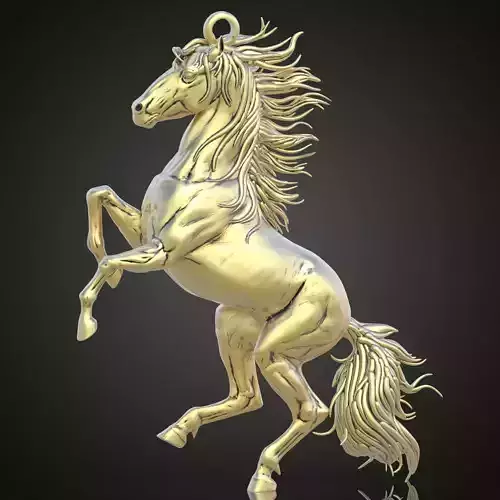 Horse Pendant model 3D 0241 printable model18