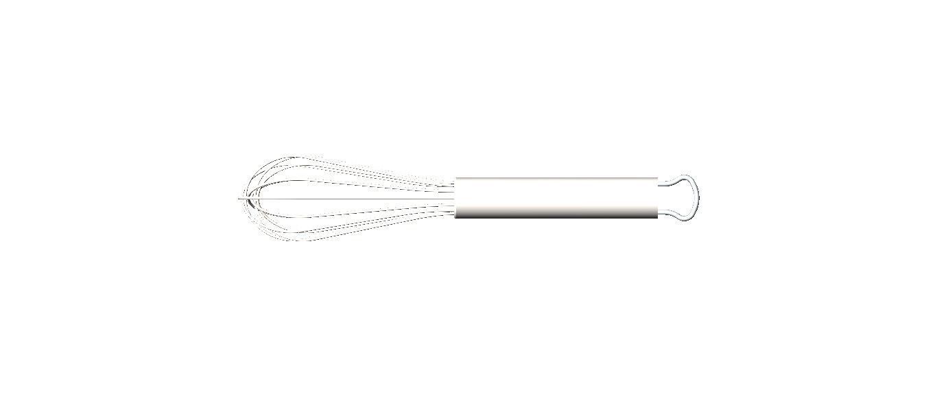 Silver Whisks for Cooking 8 Inches 3D model_13