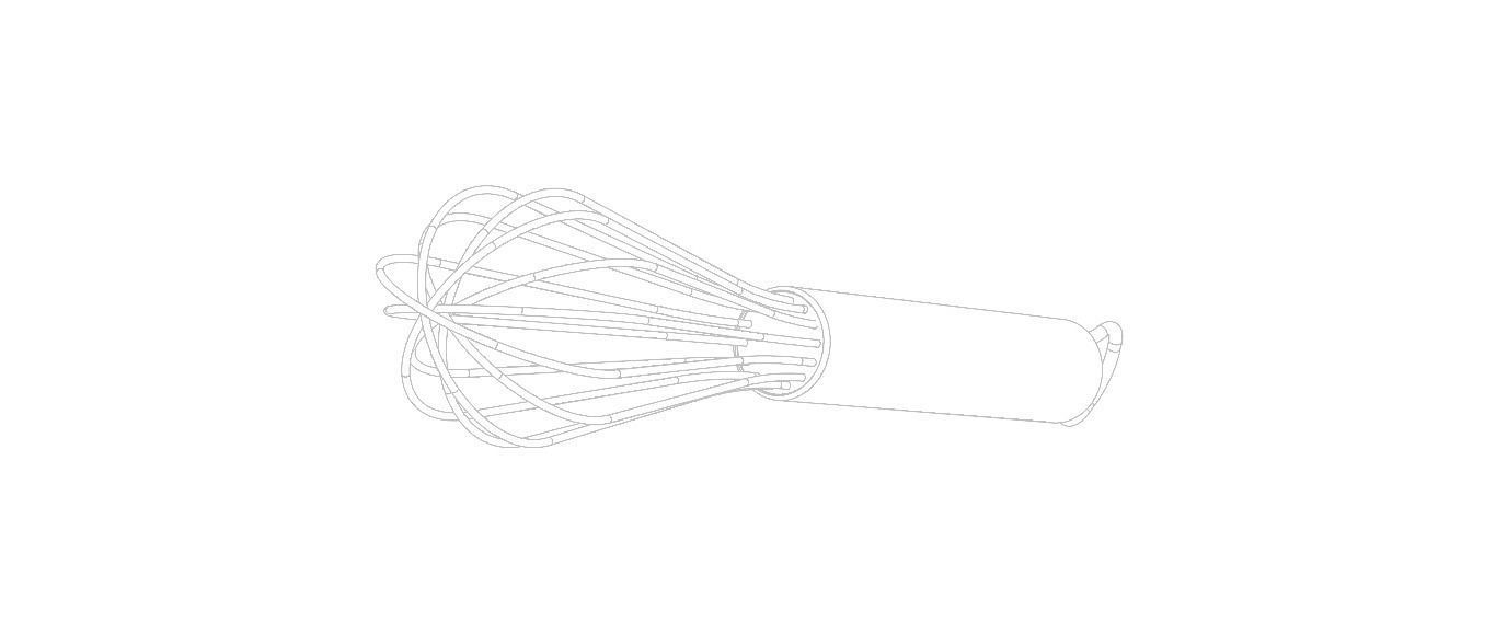 Silver Whisks for Cooking 8 Inches 3D model_18