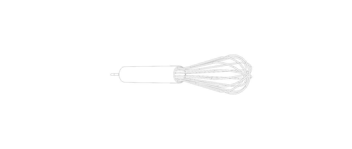 Silver Whisks for Cooking 8 Inches 3D model_30