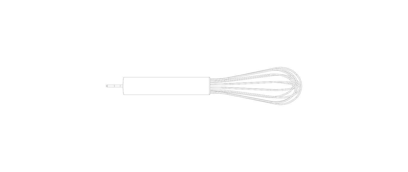 Silver Whisks for Cooking 8 Inches 3D model_34