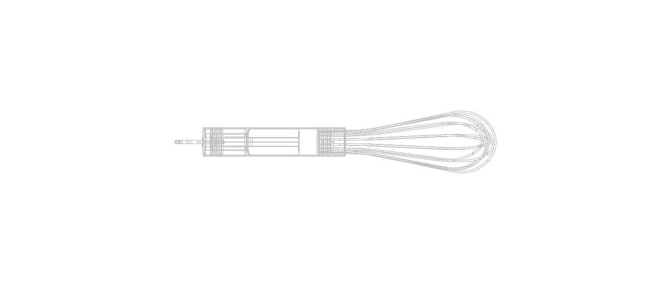 Silver Whisks for Cooking 8 Inches 3D model_36