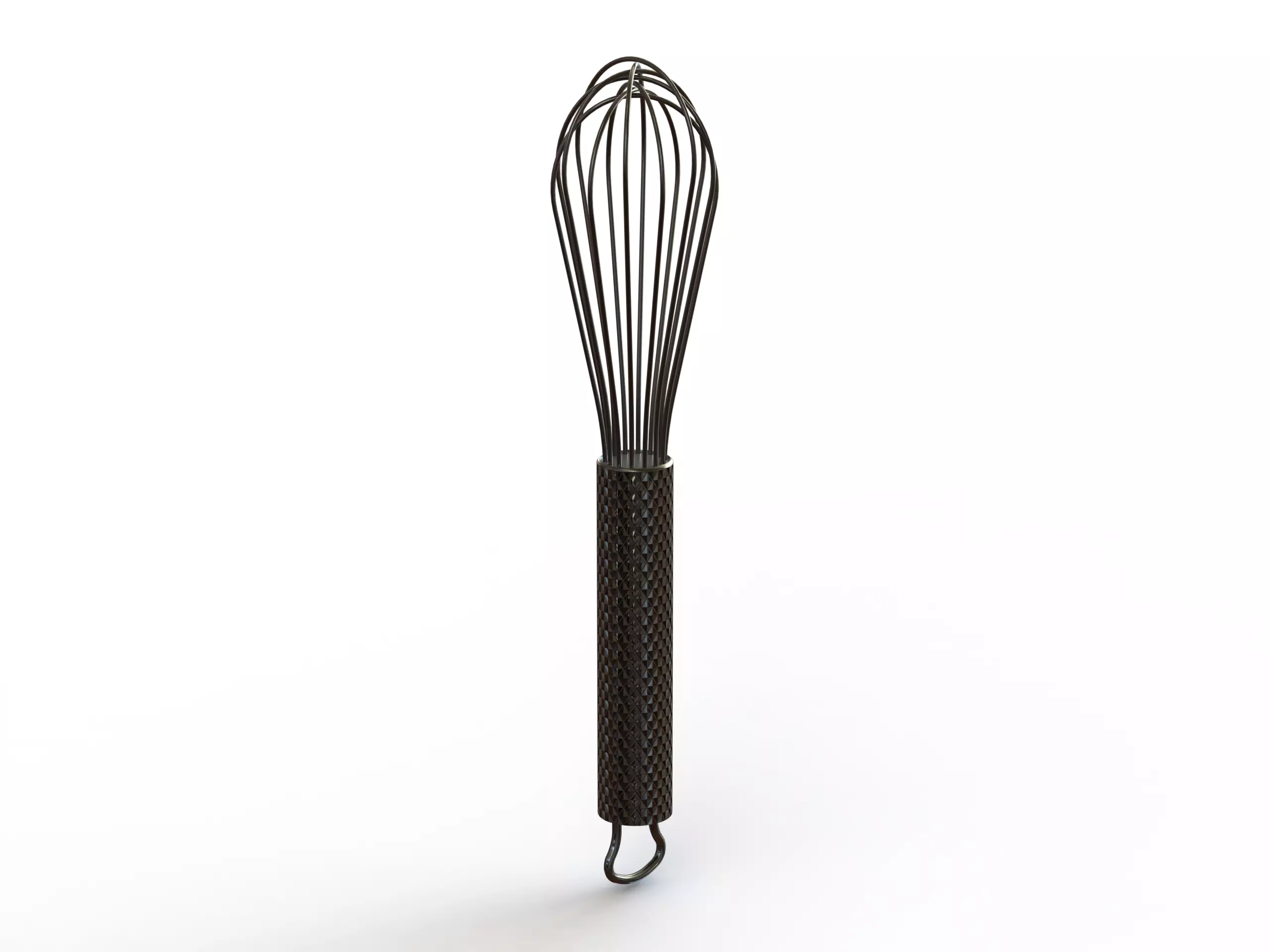 Silver Whisks for Cooking 8 Inches 3D model_0