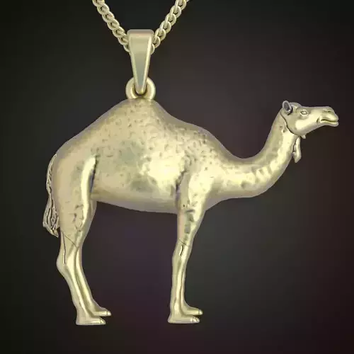 Camel Pendant model 3D 0243 printable model14 3D print model
